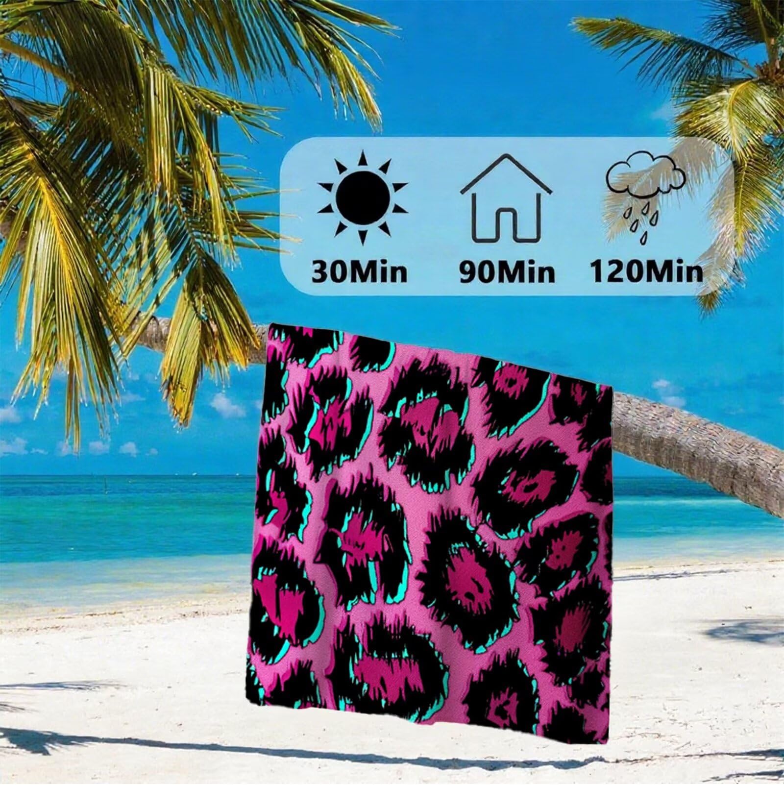 Telo Mare Microfibra 220x100 cm Telo Mare Grande, Asciugamano Palestra Asciugatura Rapida, Stuoia Campeggio Anti-Sabbia, Morbido, Assorbente, con Borsa Portaoggetti, Accessori Campeggio, Regalo Y2-740