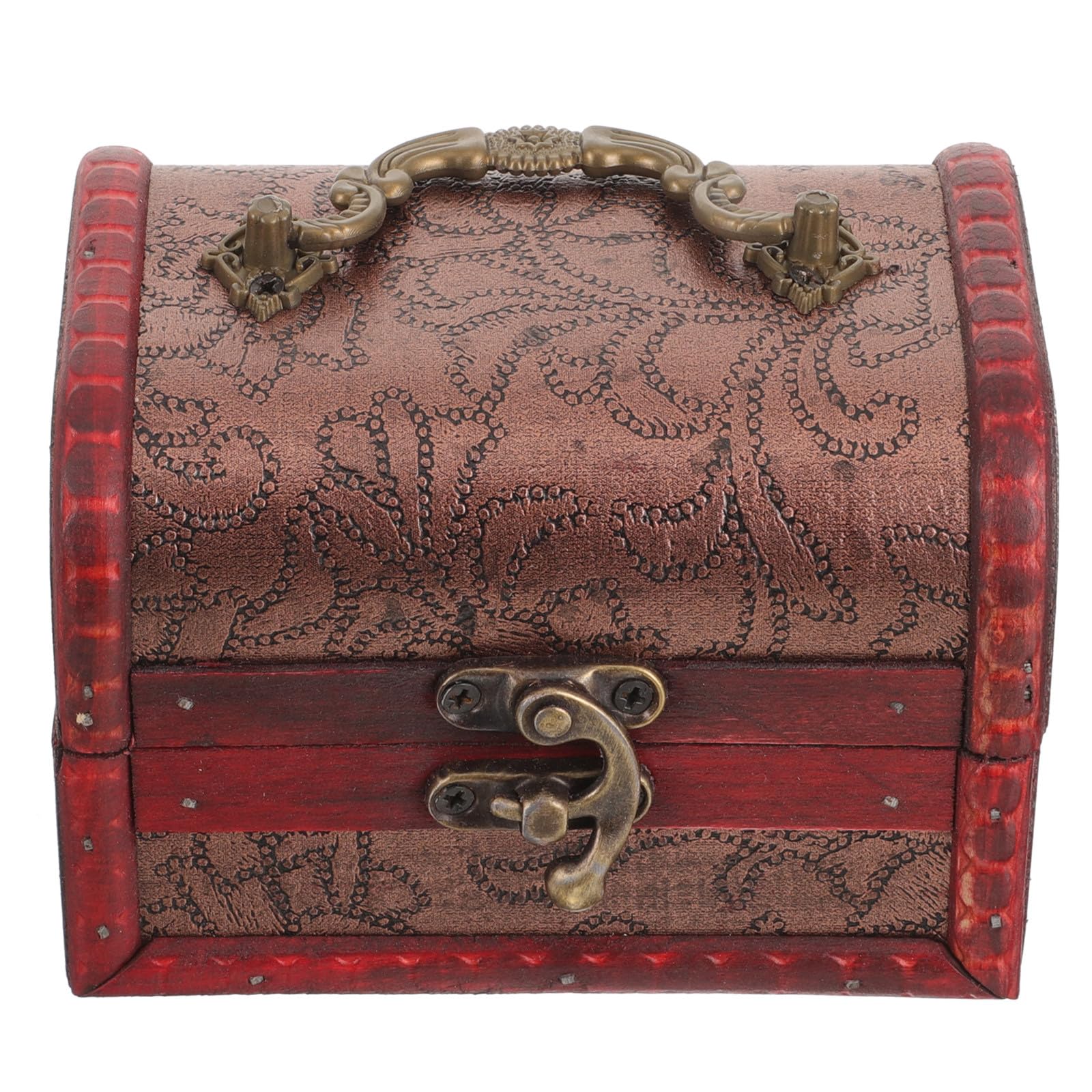 Lshtshf-ou Retro 2pcs Wooden Jewelry Storage Boxes Trinket Case Necklace Organizer Portable Vintage Wood For Desktop Packaging