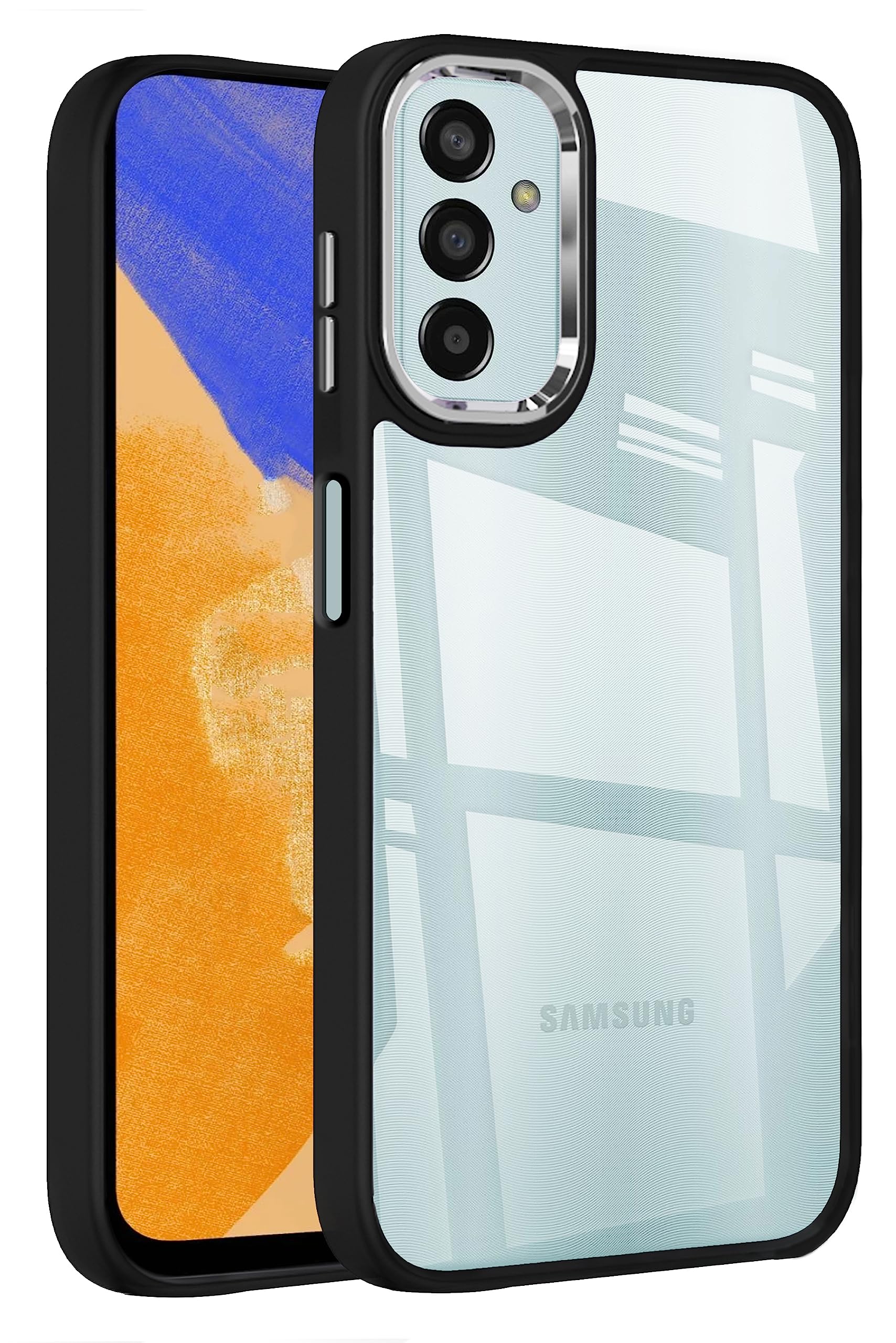 Zapcase Back Case Cover for Samsung Galaxy F23 5G | Compatible for Samsung Galaxy F23 5G Back Case Cover | Chrome Finish with Camera Protection | Metallic Chrome Case Cover | Shockproof Bumper | Black (B0CB6LS3VW) Amazon Price History, Amazon Price Tracker