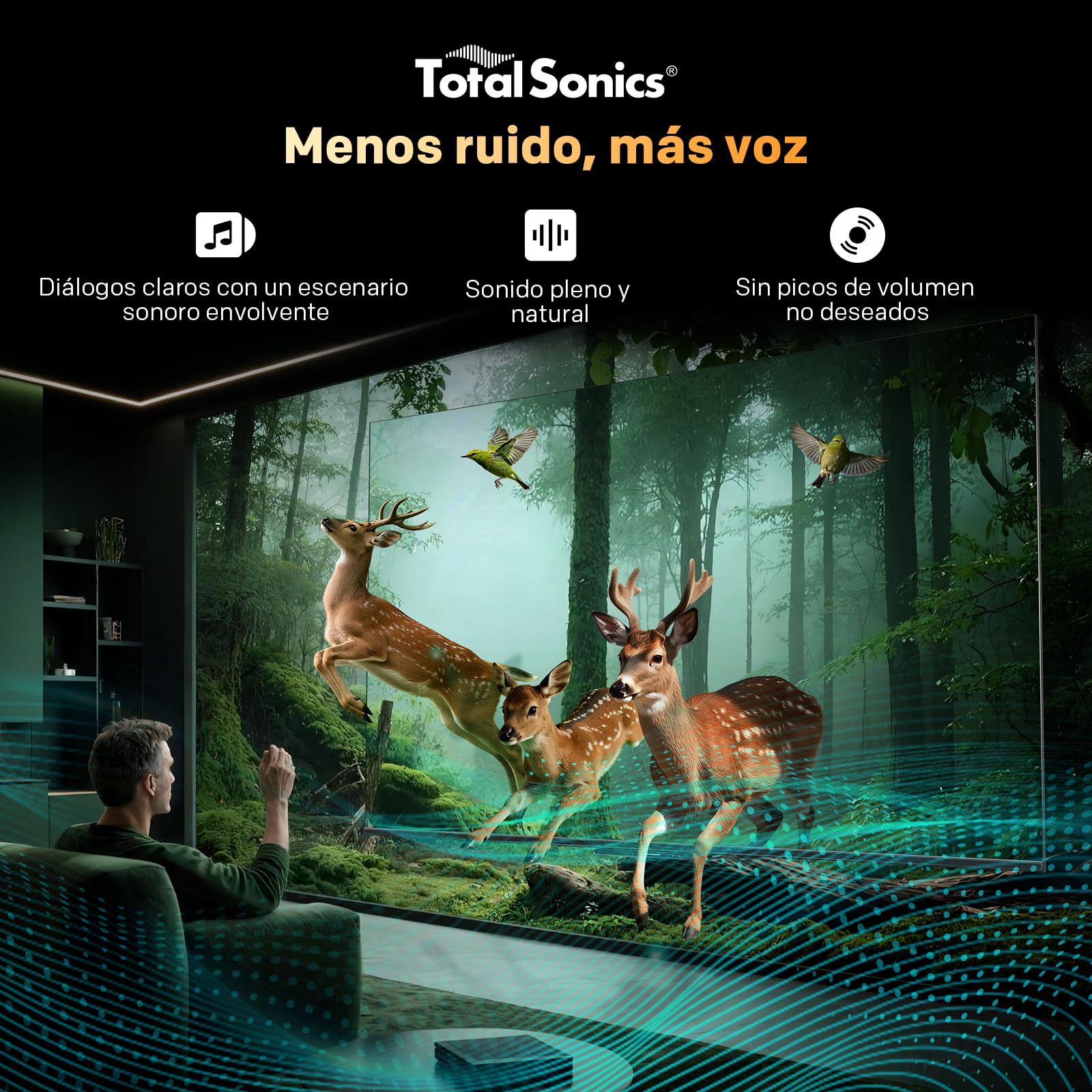 Metz 60” 4K Mini LED Smart TV (152 cm), QLED con MiniLED, HDR10+, Dolby Vision & Atmos, MEMC, Local Dimming, Chromecast Integrado, WiFi, Bluetooth, HDMI 2.1, Modo Juego, 60MNH7000Z (Modelo 2026)