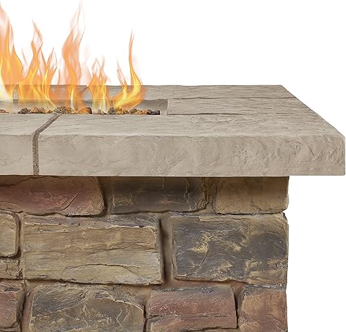 Miniatura 6 de Real Flame C11812LP-BF PropanoGas Natural, Sedona Mesa de fuego rectangular