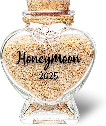 Tarro de recuerdo de arena de luna de miel 2023, regalo de despedida de soltera, regalo de boda, regalo de compromiso, regalo de luna de miel,