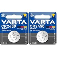 VARTA Pile a Bottone CR2450, confezione da 20
