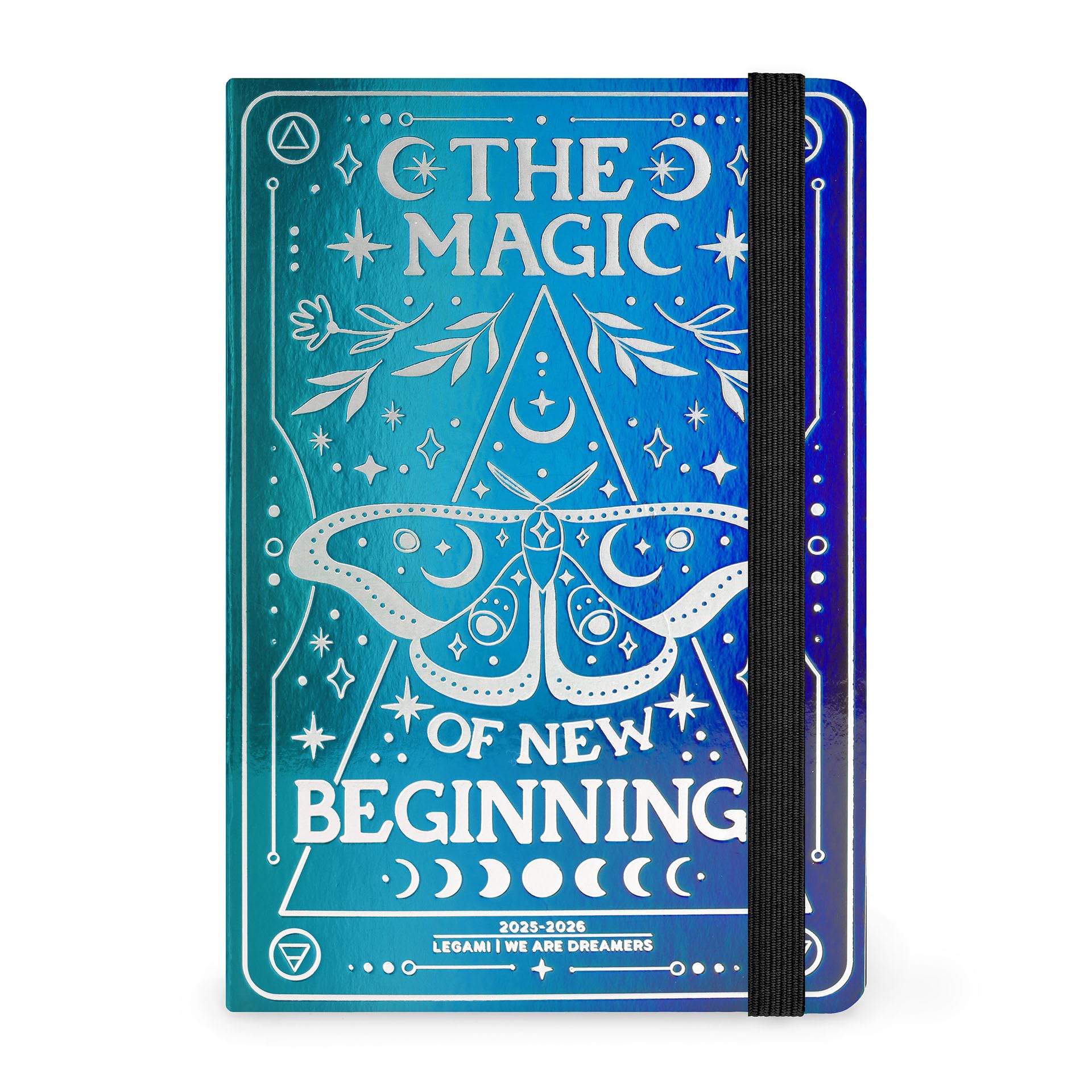 Legami - Weekly Photo Diary with Notebook 2025-2026, Moth, Special Edition, 16 Months Small, September 2025 to December 2026, Elastic Closure, FSC Certified Paper, 9.5 x 13.5 cm