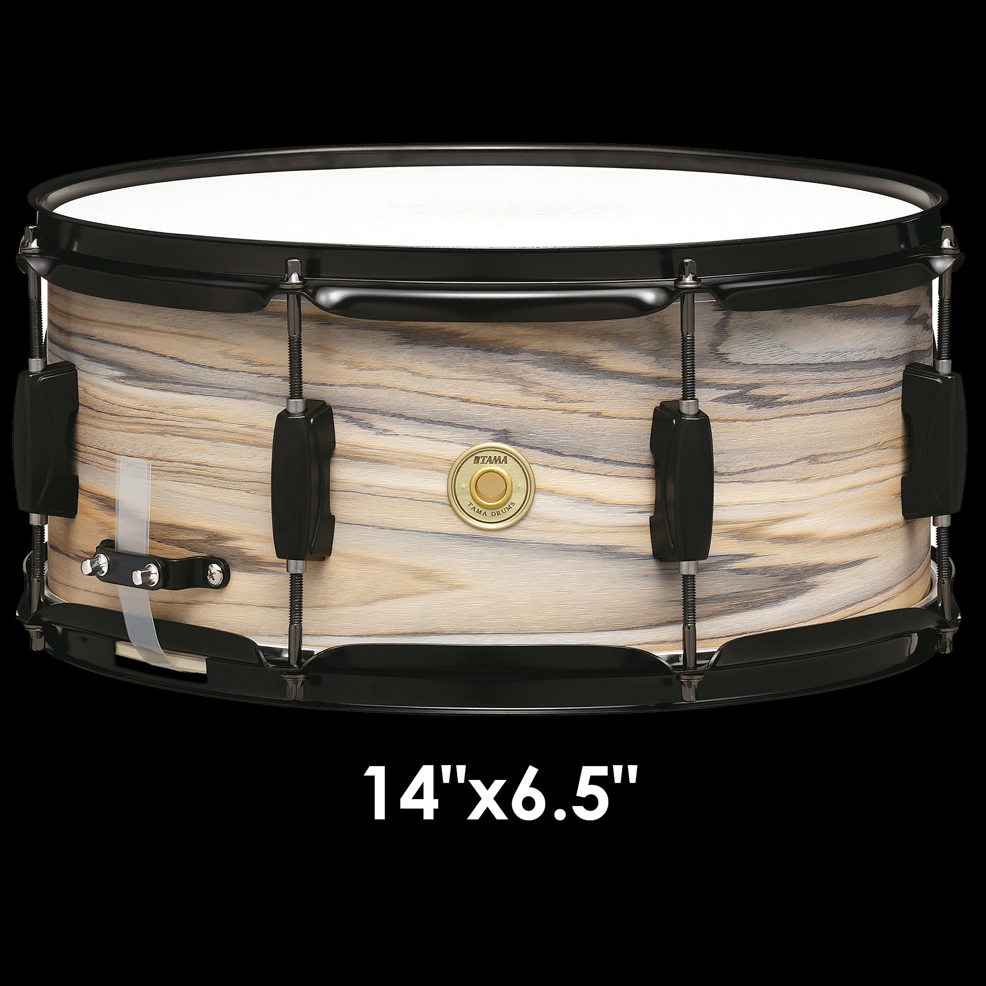Tama Woodworks Snare 14"x6,5" Natural Zebrawood Wrap WP1465BK-NZW - Rullante