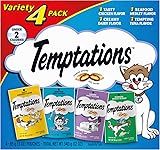 Temptations Classic Crunchy and Soft Cat Treats Feline Favorites Variety Pack, 3 oz. Pouches (Pack of 4) Feline Favorites 3 Ounce (Pack of 4)