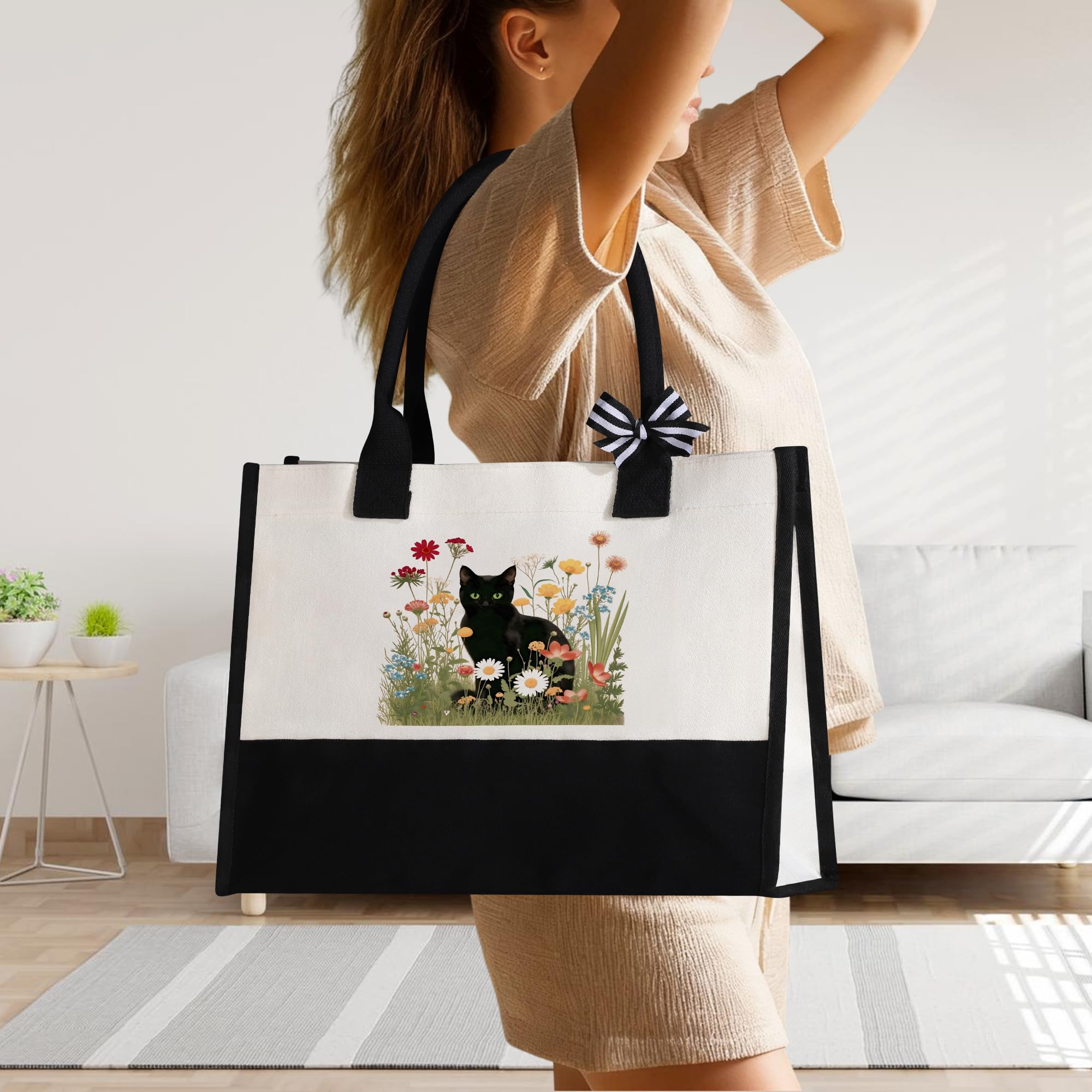 Black Cat Lover Themed Gifts for Women, Gifts for Cat Lovers Women Set of 7