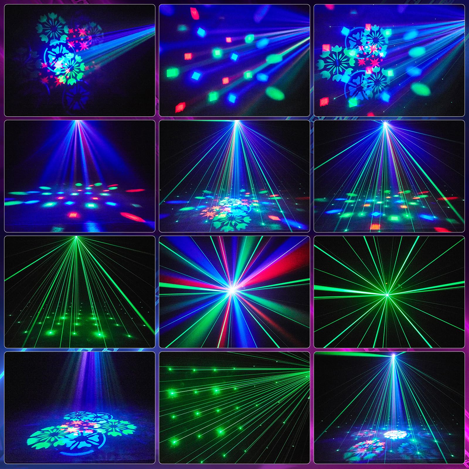 30W Mini LED Moving Head Beam Scheinwerfer RGBW, Discolicht mit Gobo & Sternenhimmel Effekt, DMX512 Soundaktiv, Stroboskop mit Fernbedienung für DJ, Partys, Bars, KTV, Hochzeiten & Bühnen