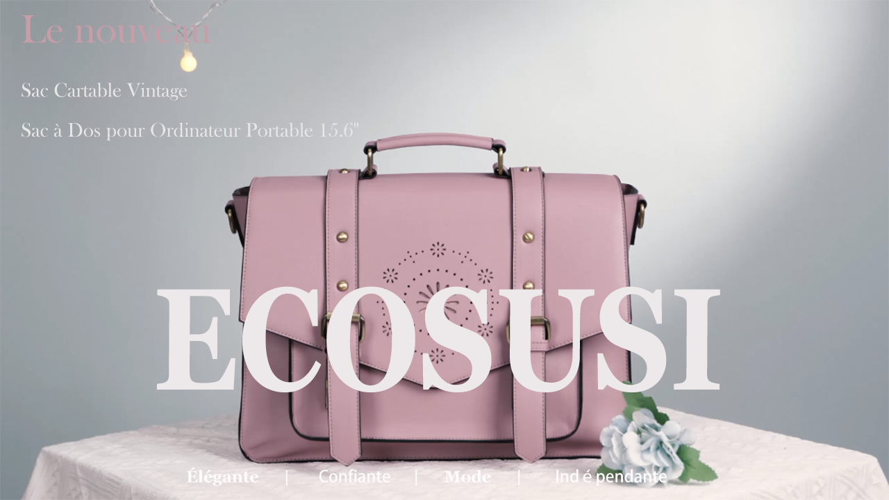 Sac Cartable Bandoulière Vintage Simili Cuir Noir - Très Bon état, Occasion