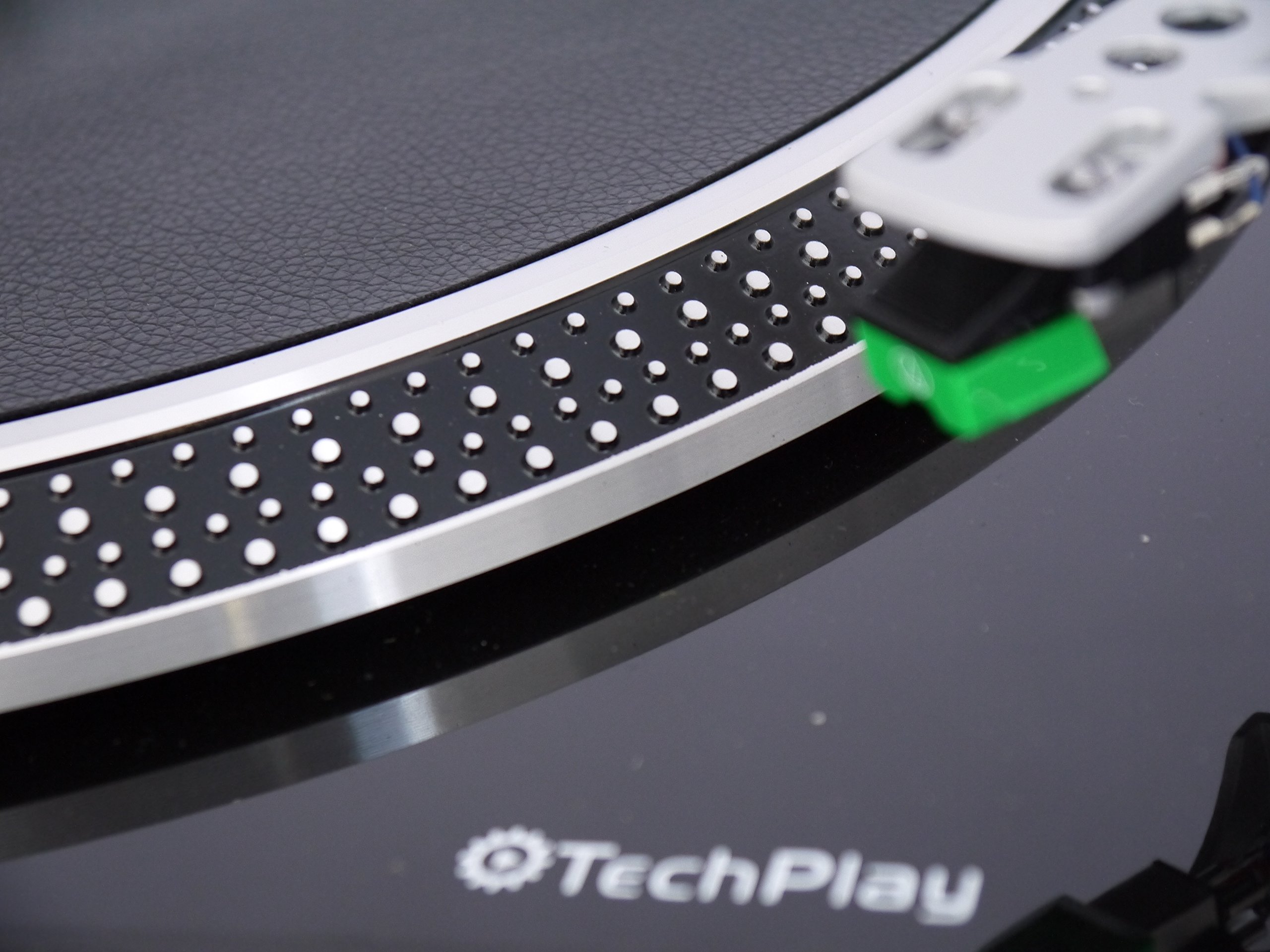 TECH-PLAYIEP212 Leatherette Anti Static turntable mat. Ultra Thin for maximun performance