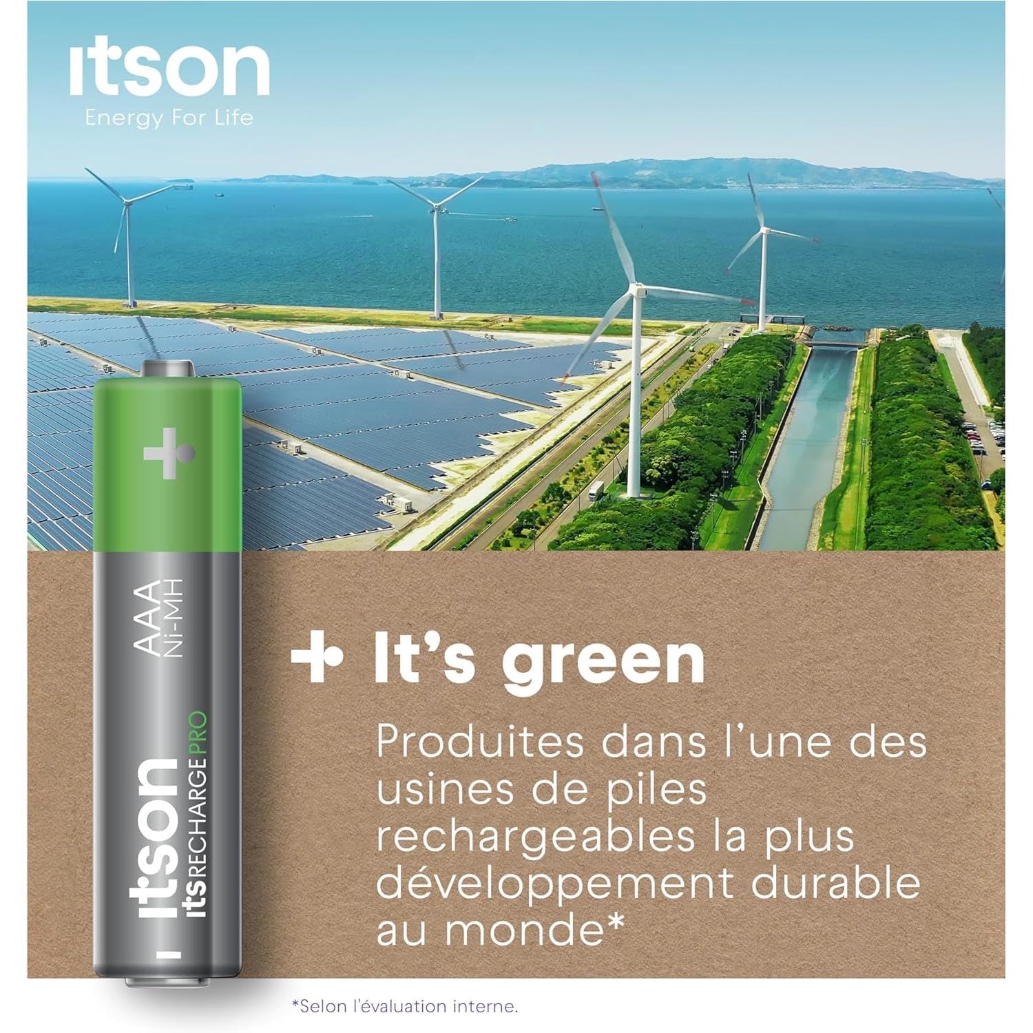ITSON - Lote de 3 pilas recargables AAA Pro NiMH listas para usar, 930 mAh, ideales para dispositivos fotográficos, mandos de juego, juguetes para niños