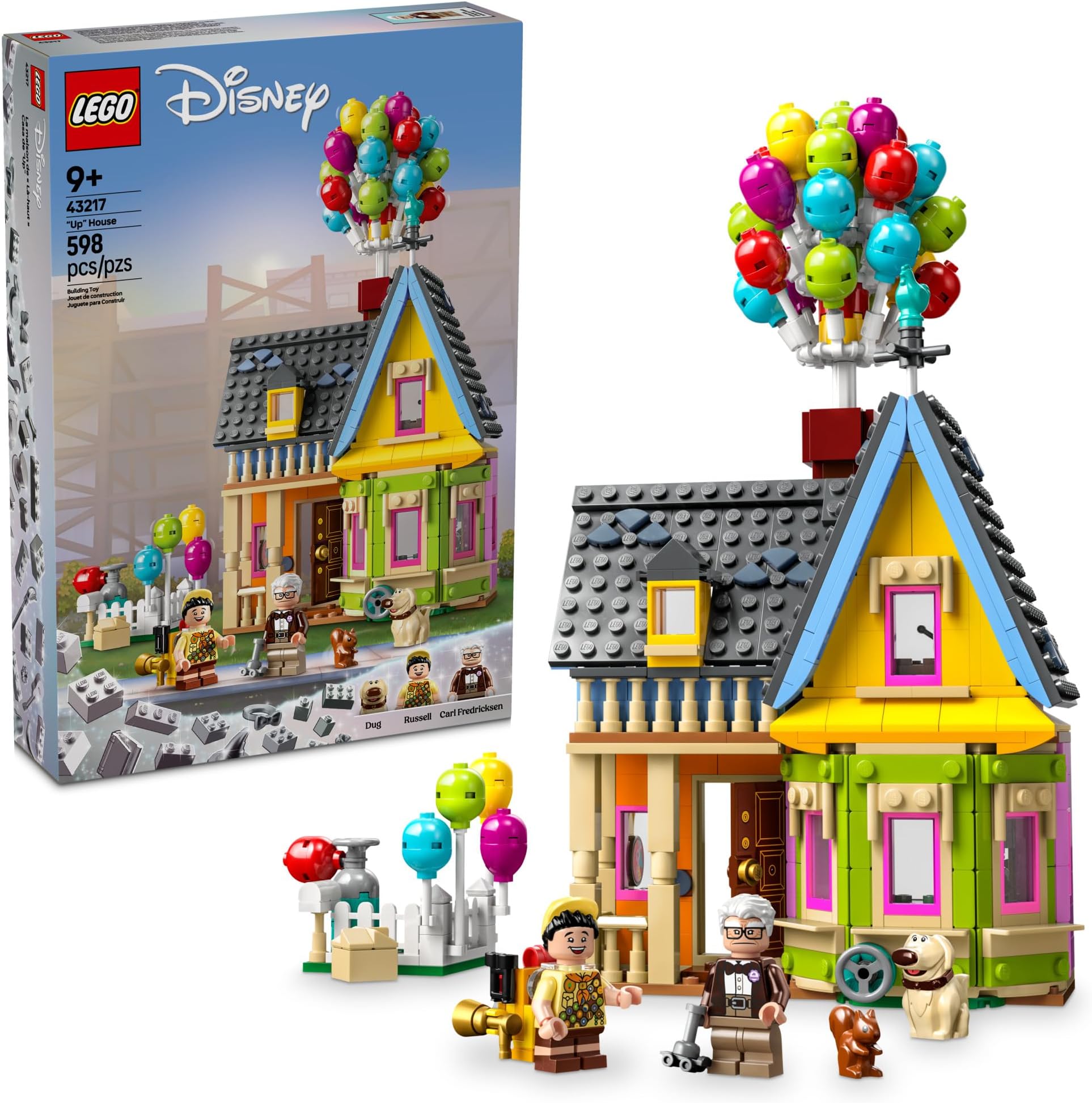 Disney and Pixar ‘Up’ House, Classic Disney Celebration Building Toy Set for Kids and Movie Fans Ages 9 and Up, A Fun Gift for Fans and Anyone Who Loves Creative Play, 43217