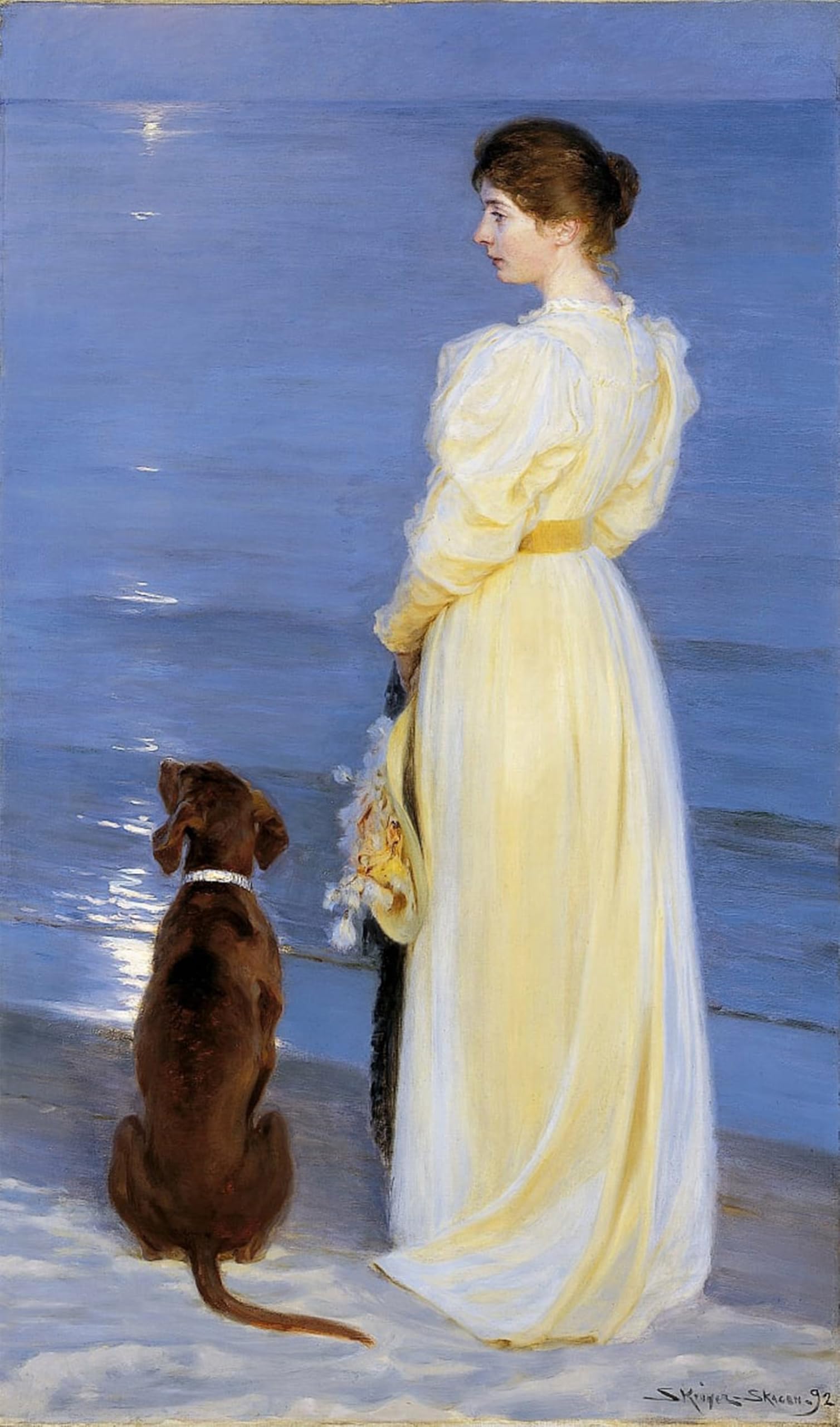 POSTERIIk Famous Print Pop Art Wall Art Graffiti Summer evening at by Peder Severin Krøyer Art Prints for Home Decor 60x90cm