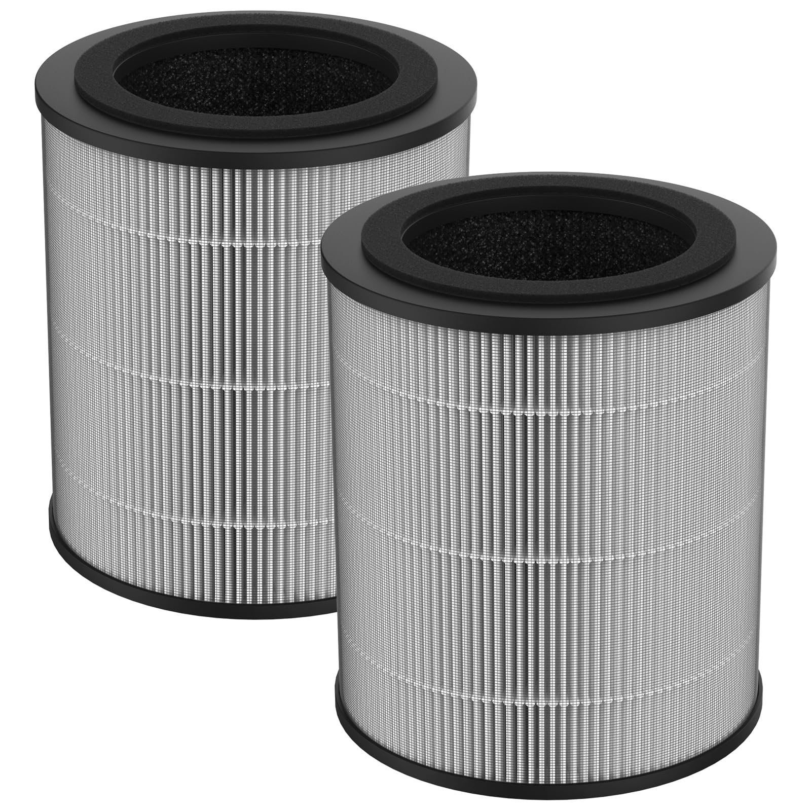 JF100 Replacement Filter Compatible with Jafända Purifier JF100,3-in-1 Pre-Filter, H13 True HEPA and Activated Carbon Filtration System, 2-Pack