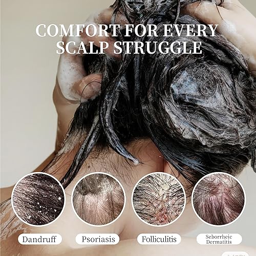 Miniatura 2 de Champú para aliviar la psoriasis y la caspa - Tratamiento antifúngico del cuero cabelludo para la dermatitis seborreica, foliculitis y cuero