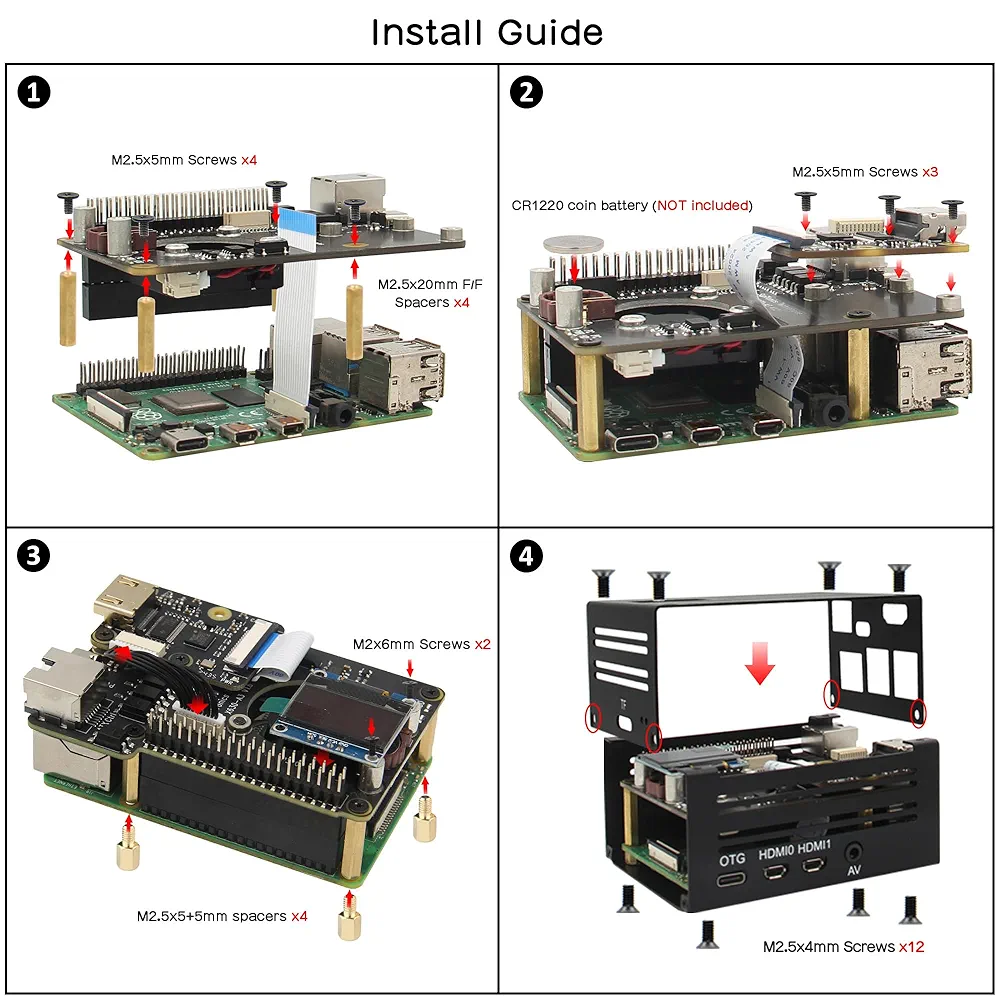 新品未開封】Geekwarm KVM-A3 キット Geekworm KVM-A3 Kit for