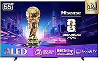 Hisense Smart TV UHD 4K QLED 55' Polegadas 55Q7QG Google TV Modo Jogo Pro 144 Hz, AMD FreeSync Premium, Dolby Vision Atmos e Compatível com Alex