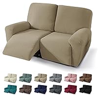 Vista 46 de JIVINER 5 Piezas Fundas Elásticas para Sofá Reclinable Funda para Sofá Reclinable con Parte Inferior Elástica Jacquard Ajustada Reclinable Funda