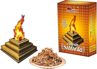 SLM HAVAN SAMAGRI with Pure Sandalwood Powder & Desi Cow Ghee 1Kg Pack