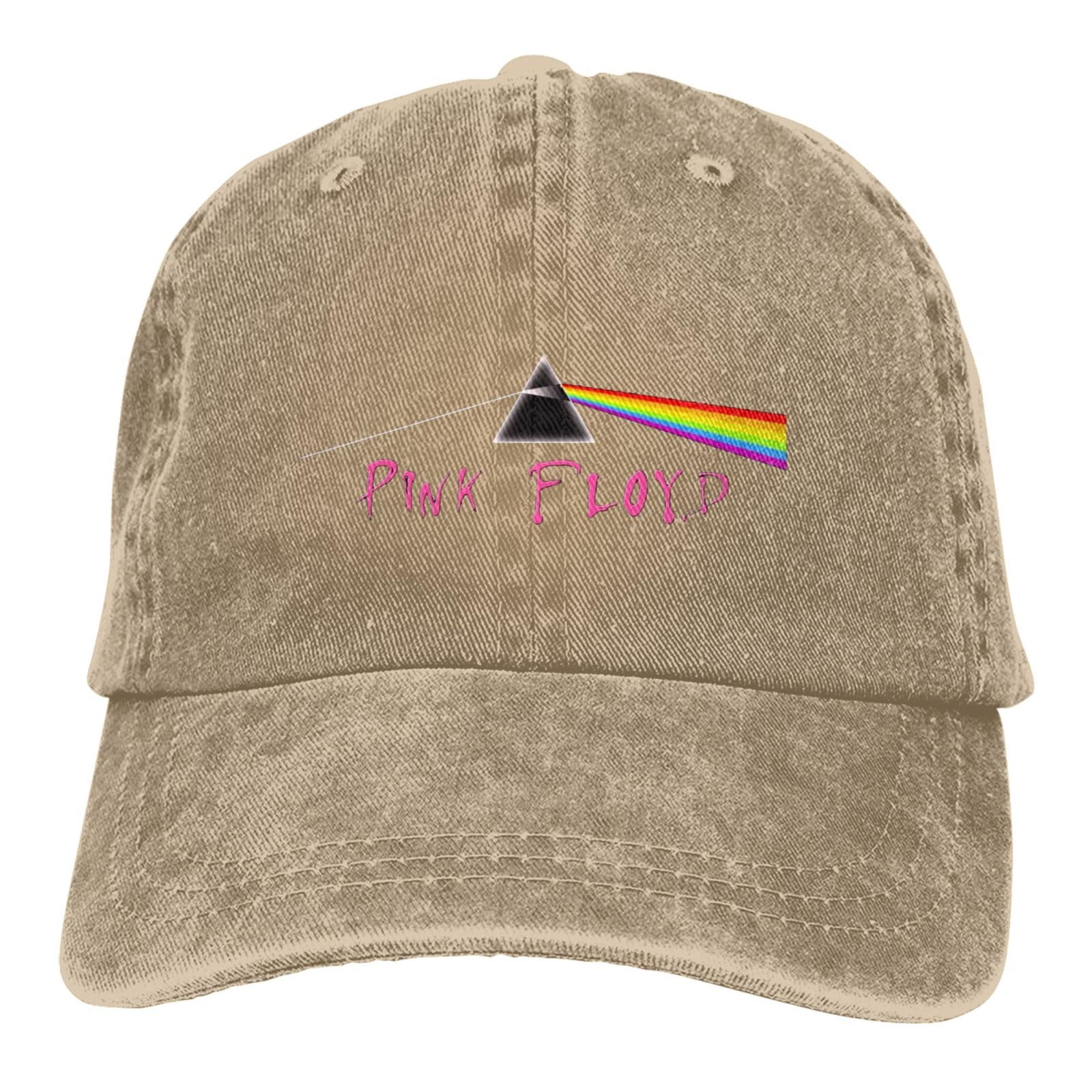 Ezkyztlw Unisex Natural Pink Rainbow Floyd Men Women Camp Baseball Hat Adjustable Washable Hat Trucker Cap Dad Hat For Outdoor Daily