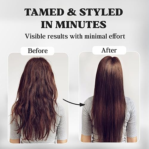 Miniatura 5 de Herstyler Peine alisador de cabello, peine alisador para plancha plana, hace que el peinado sea fácil, consigue el cabello liso en minutos (azul)