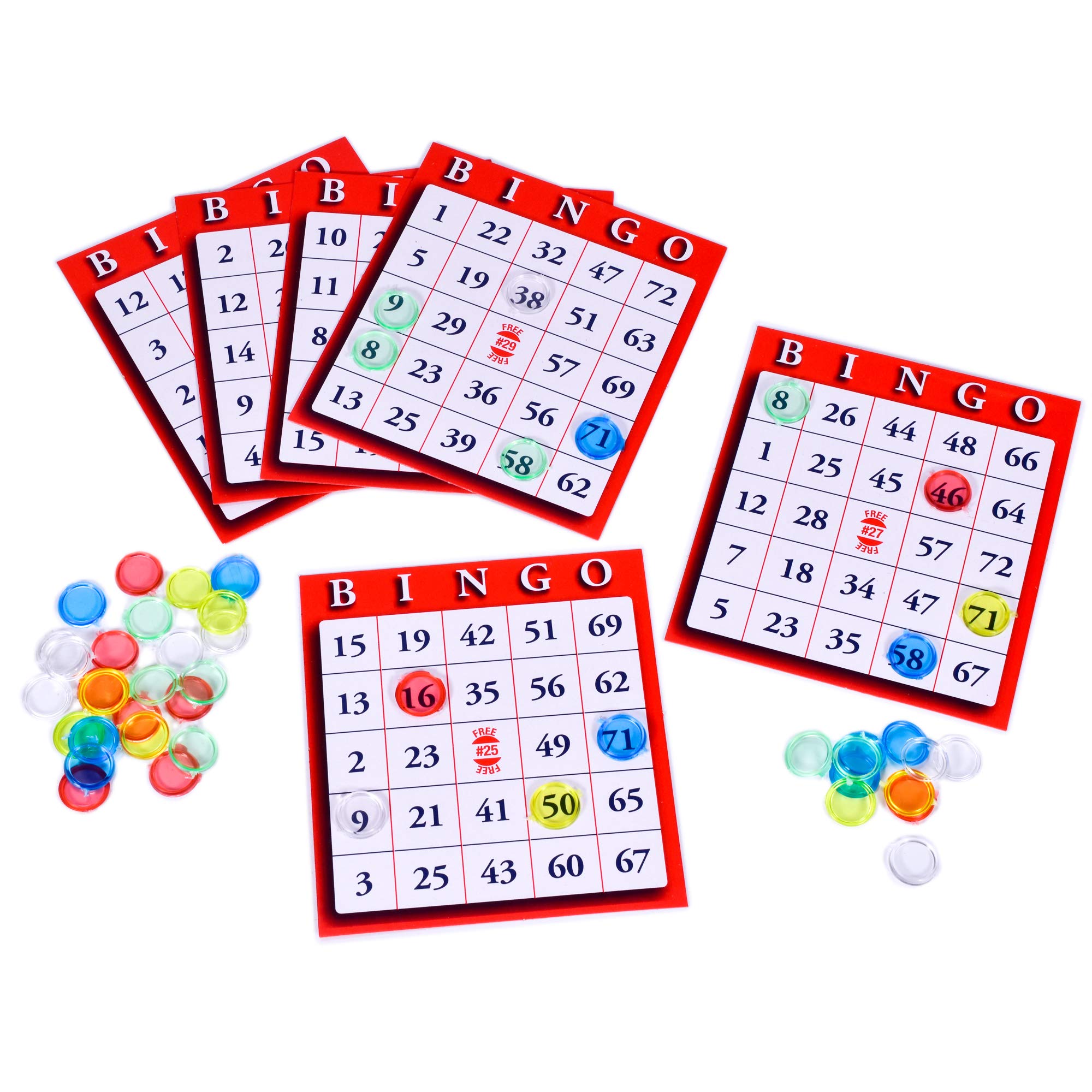 M.Y Deluxe Bingo-Spiel – komplett mit Bingo-Kugelspender, Bingo-Karten und Geschenkbox