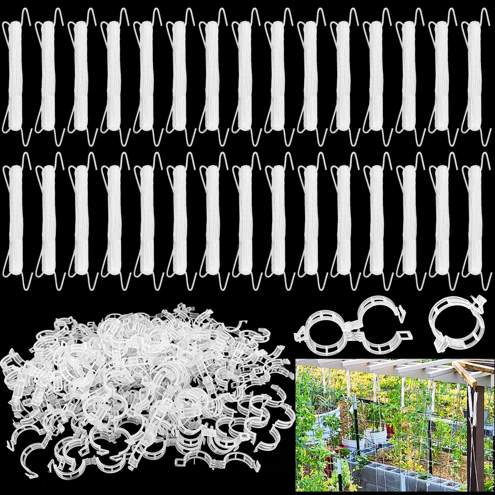 Amazon.com : Paradi star 130Pcs Tomato Hooks with String,Plant