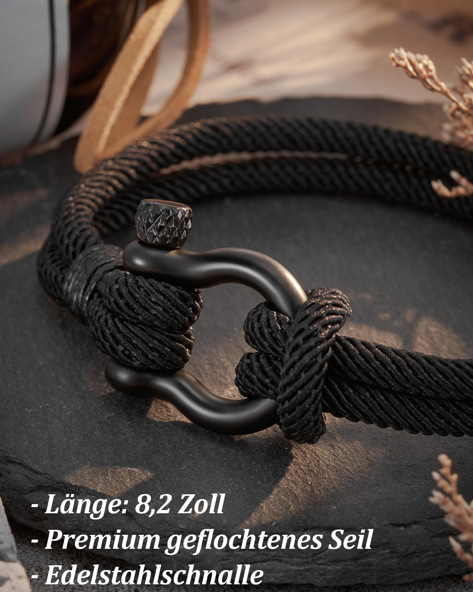 Alles Gute zum 12./13./16./18. Geburtstag für Jungen, geflochtene Seilarmbänder mit Spruchkarte