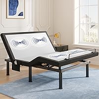 TAMITAMI T600 Queen Adjustable Bed Frame w/ Massage, Zero Gravity, USB Ports, Quiet Motors & Easy 5-Min Assembly