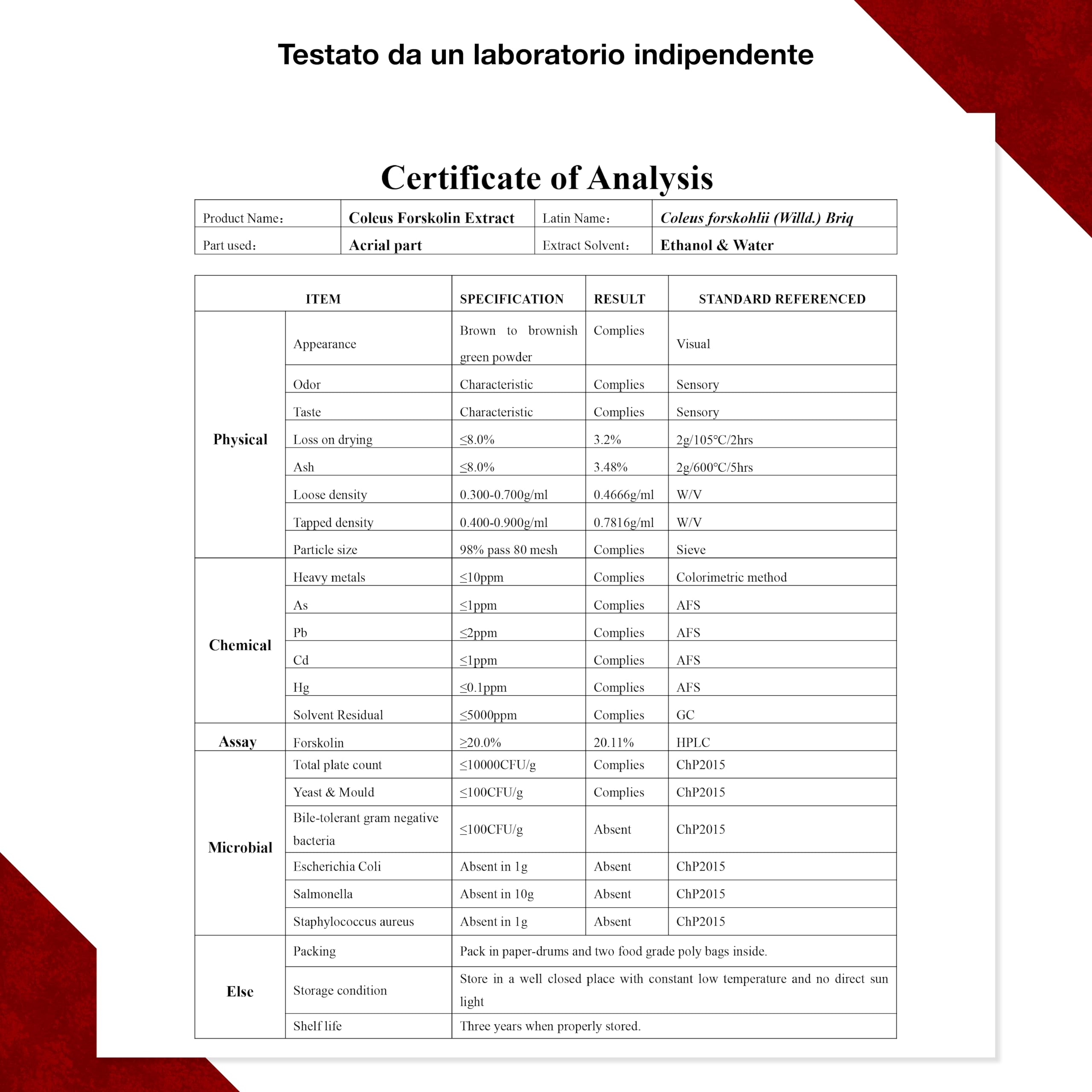 Estratto di Forskolin – 120 capsule – 4 mesi – scatola pillole inclusa – 2800 mg (equivalente a polvere di Forskohlii 35:1) – dosaggio elevato – vegano – testato da laboratorio – qualità premium