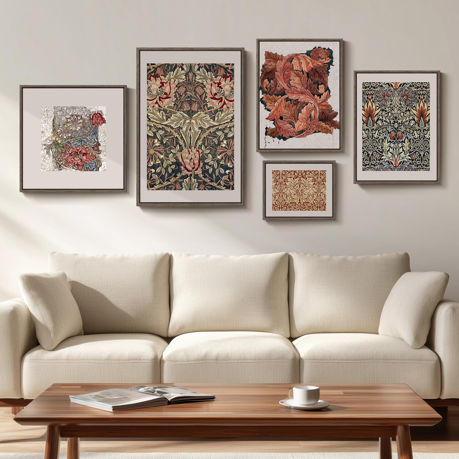 Amazon.com: Framed William Morris Gallery Wall Art Set of 5
