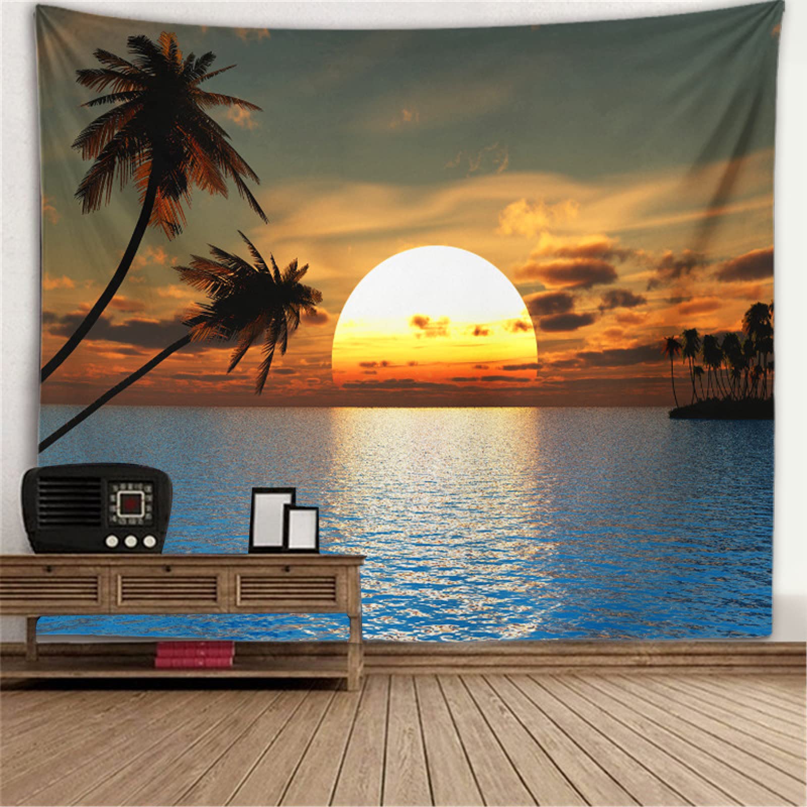XINRUYI Window view, mural, tapestry, wall background, tree hole, stove hanging cloth, living room, bedroom decoration