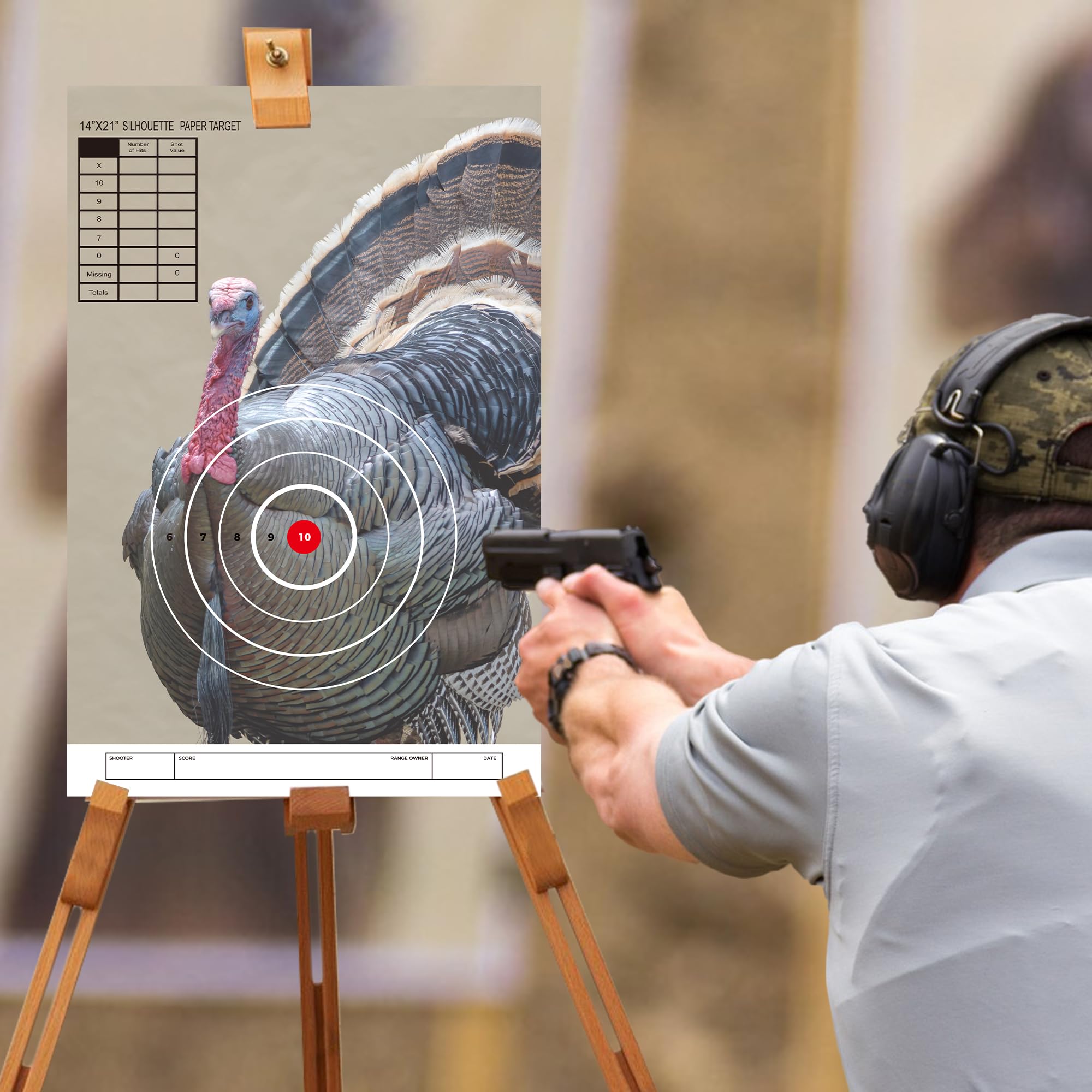 Turkey Shooting Targets - Full Color 18x24 Inch Hunting Practice Paper Targets