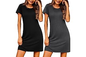 Women's Pack of 2 Sleep Shirts - Breathable Sleep Dress