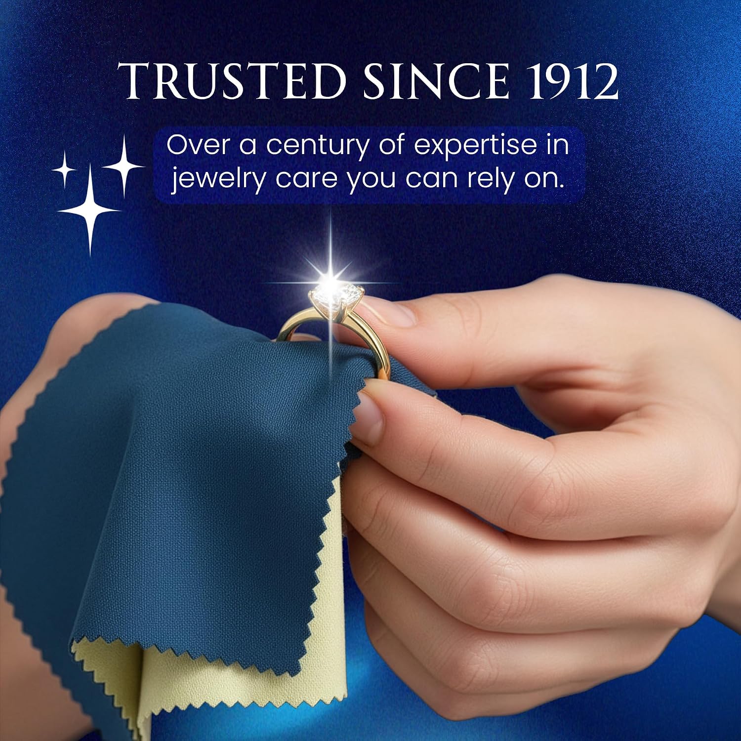 Blitz Jewelry Care Cloth Pre-Treated for polishing Gold Silver and Platinum Jewelry. Non Toxic and Environmentally Friendly - 1-Pack