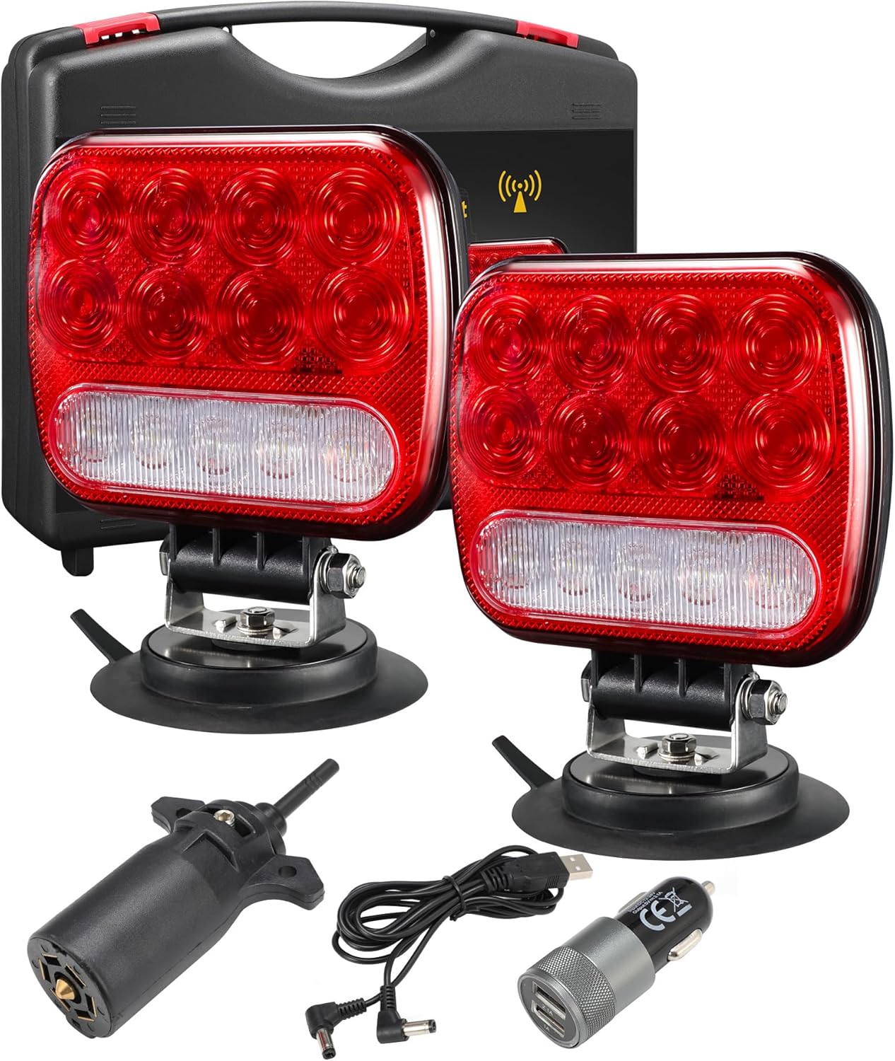 Partsam LED Towing Tail Light Wireless LED Trailer