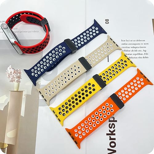 Miniatura 5 de Eiavike Correa deportiva para correas de Apple Watch de 1.929 in, 1.772 in, 1.732 in, 1.654 in, 1.614 in, 1.575 in, 1.496 in, impermeable,