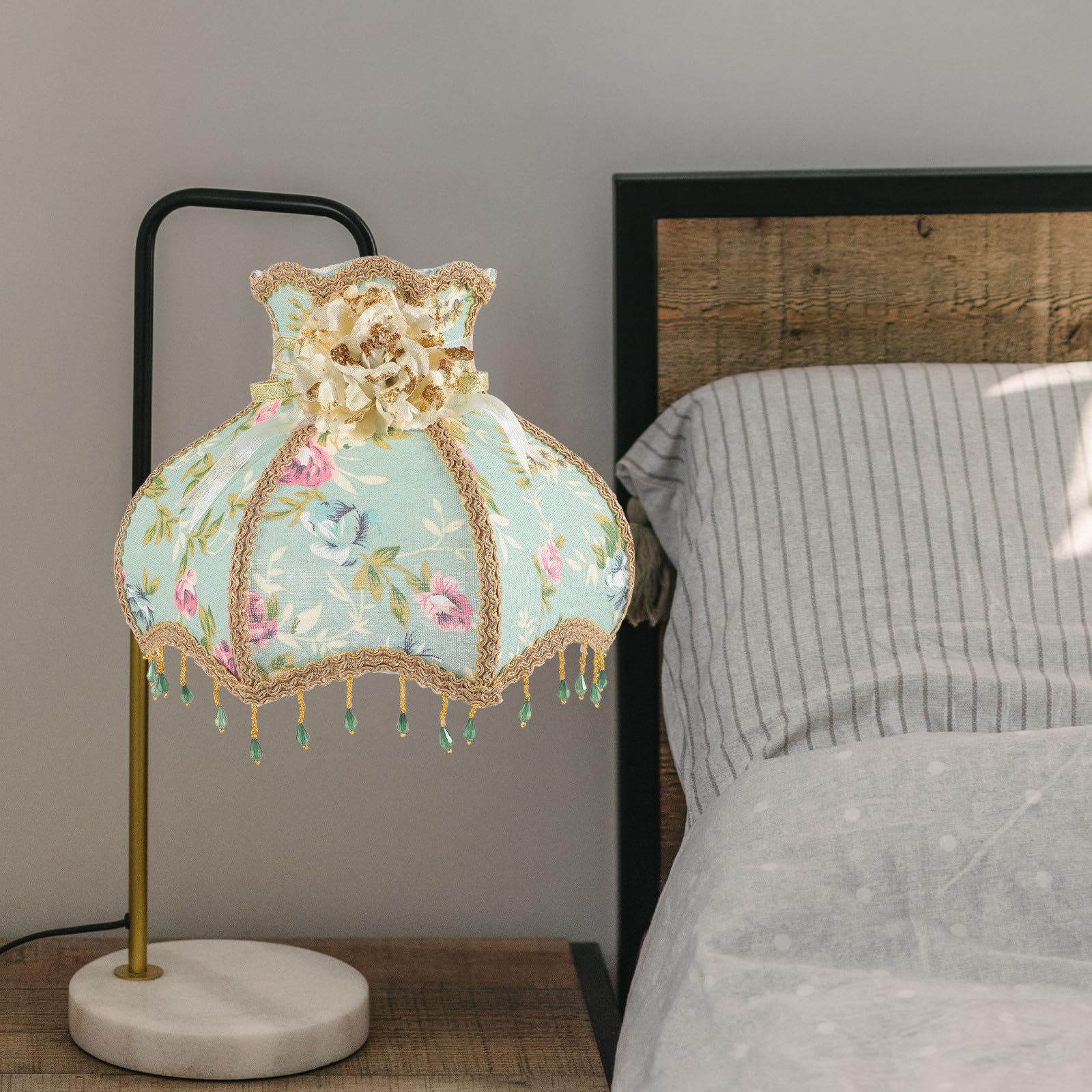 Lampenschirm für Tisch und Stehlampen Retro aus Stoff
