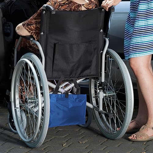 Miniatura 4 de Juego de 2 fundas de lona para bolsas de drenaje de orina para sillas de ruedas, silla, cama debajo de la cesta con correas ajustables para bolsas