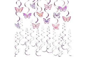 30Pcs Purple Butterfly Decoration Hanging for Party Supplies