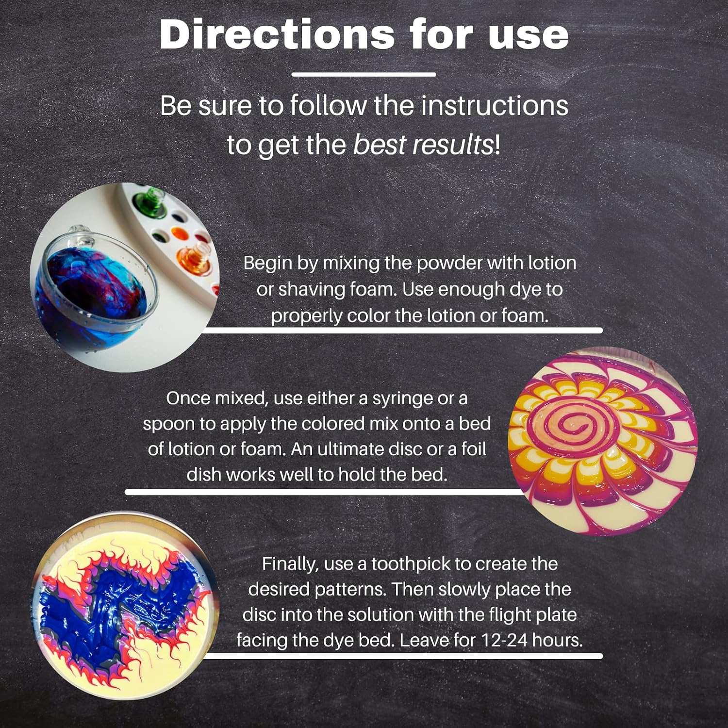 Pro Chemical Tie Dye for Disc Golf Discs, 1 Oz Containers