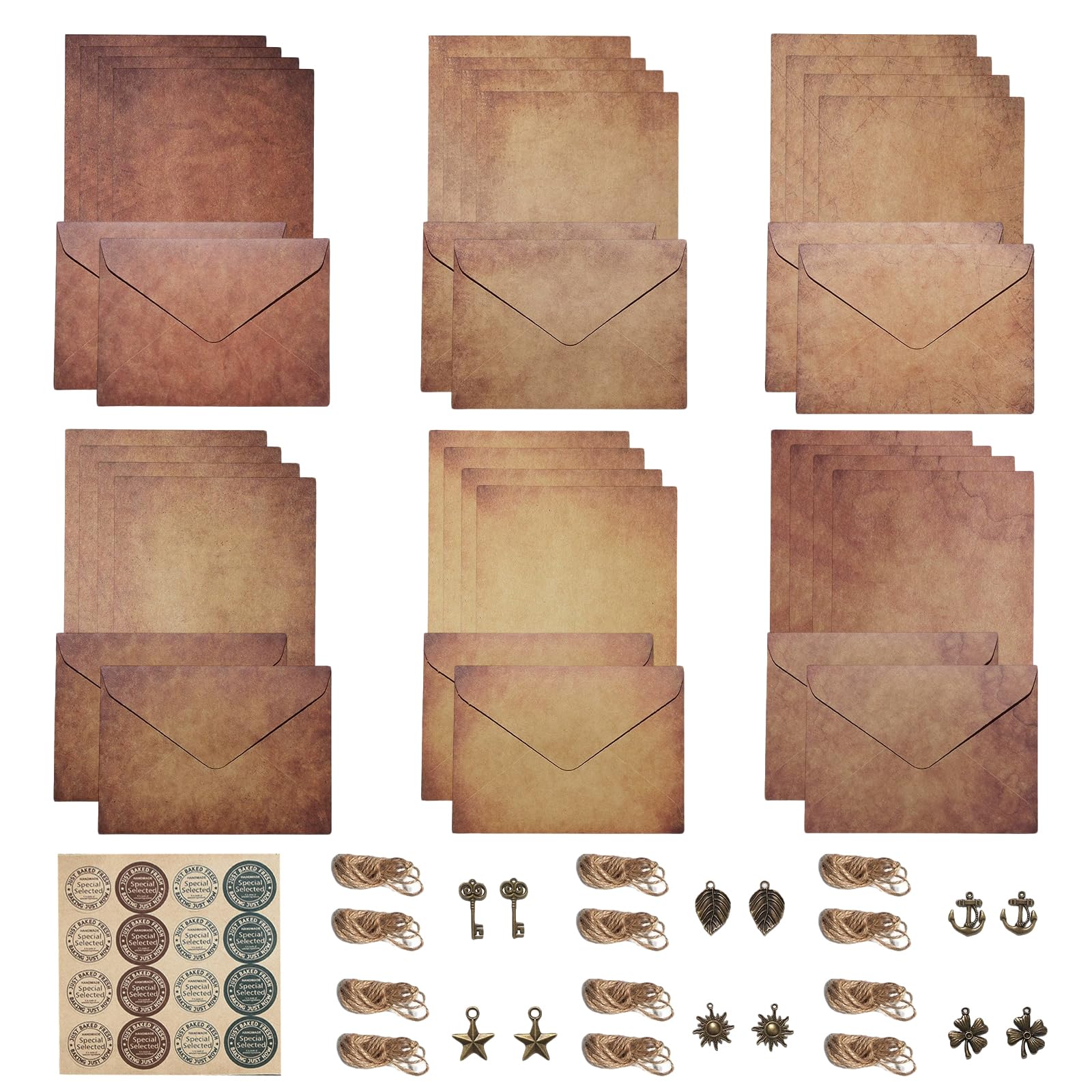 Vintage Letter Writing Set, 61 Pcs Vintage Writing Paper and Envelopes