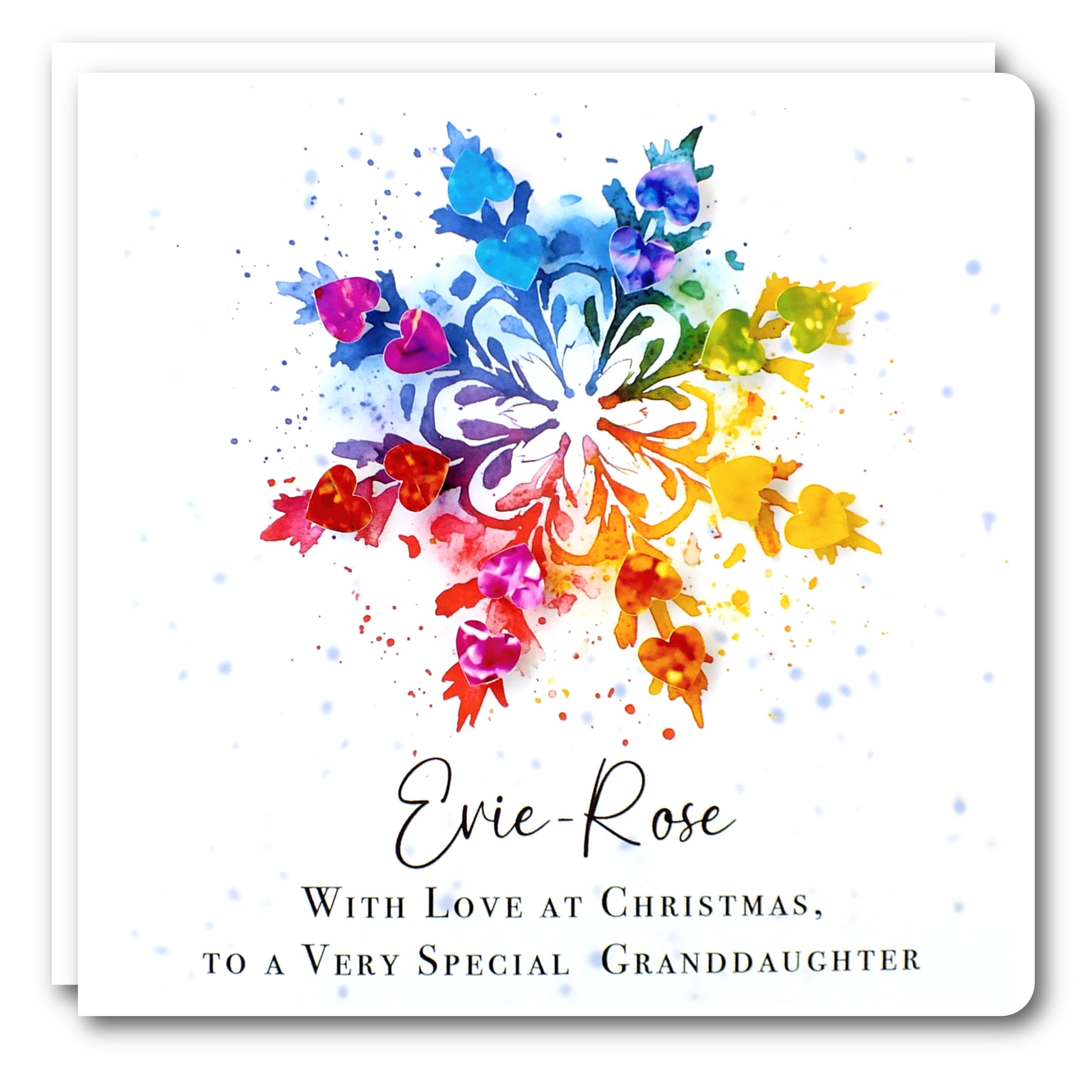 Personalised Christmas Card for ANY Relation Granddaughter Grandson Daughter Son Boy Girl Sister Niece