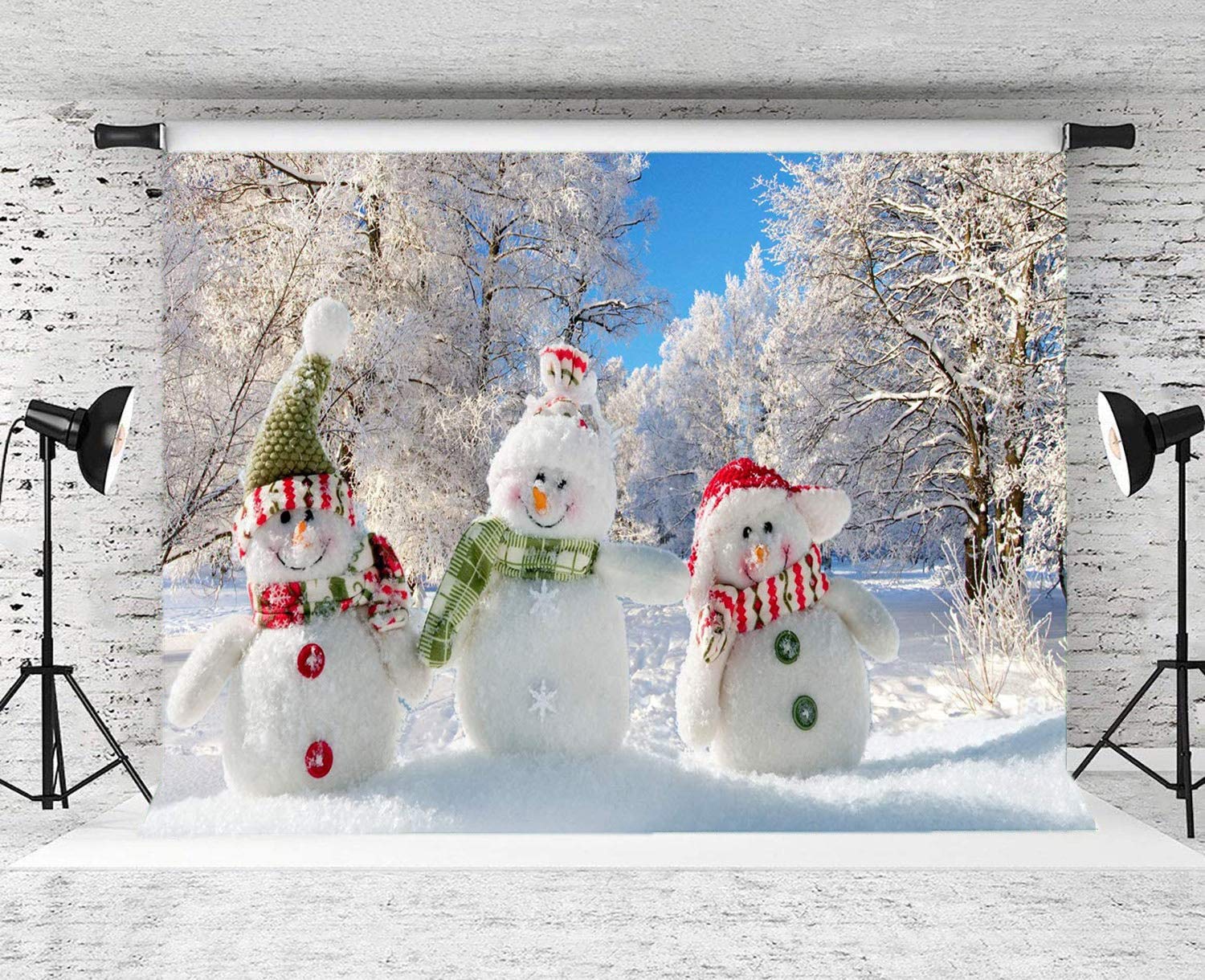 Kerst achtergrond met decoraties met een sneeuwvlok grens | Gratis Foto