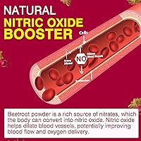 Vista 5 de Cápsulas de raíz de remolacha de 2000 mg de suplementos de óxido nítrico con extracto de semilla de uva, extracto de granada que apoya