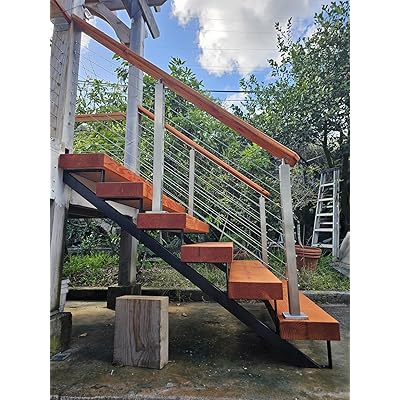 Steel Stair Step Riser - 4 Step for Deck Height 34.7 Australia | Ubuy