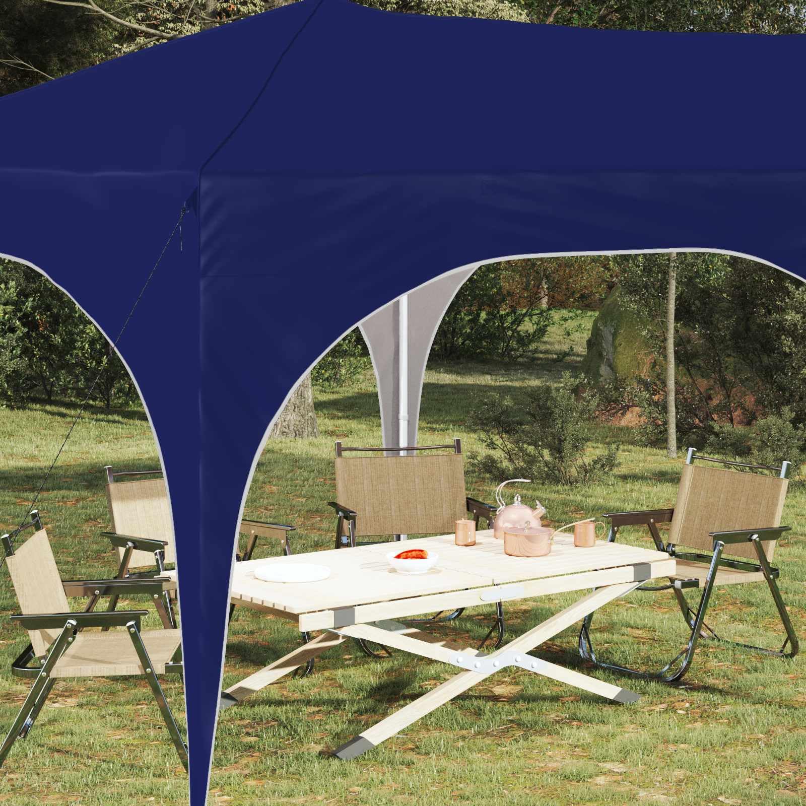 Namiot Pop-up 575 x 288 x 245 cm Oxford Blue