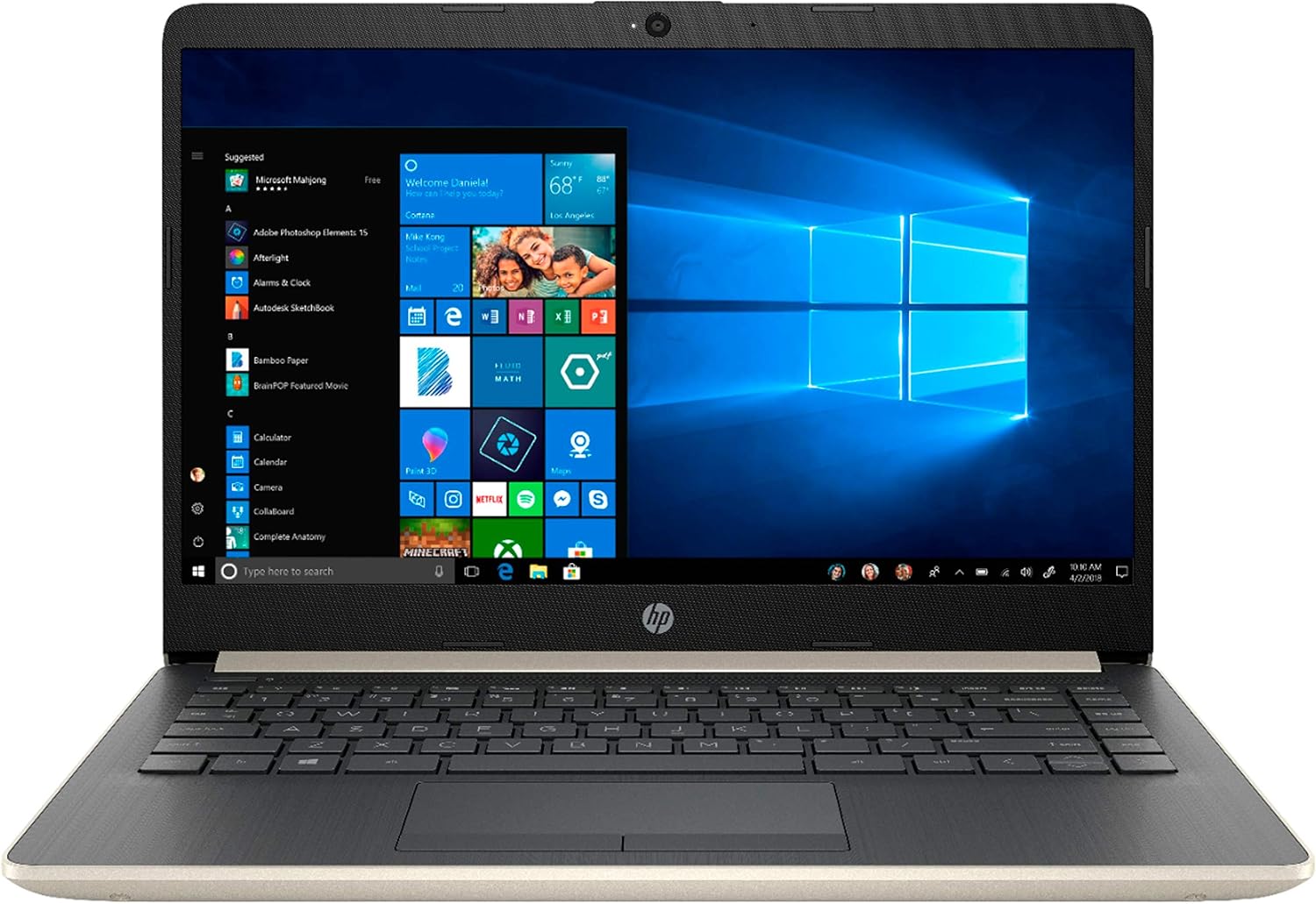 2020 Newest HP 14 inch BrightView WLEDBacklit Laptop, 10th Gen Intel