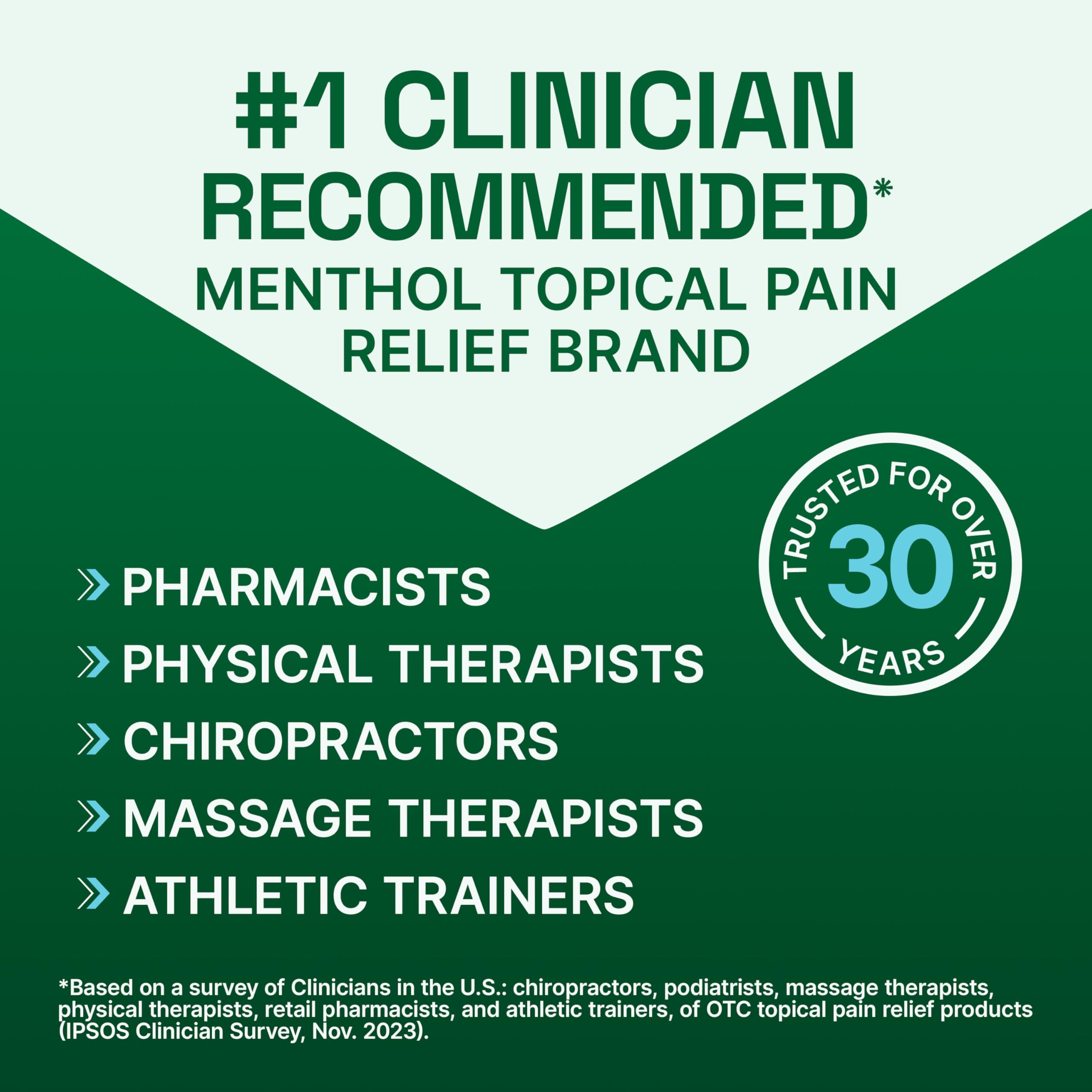 Biofreeze Pain Relief Cream for Knee, Neck, Hip, Joint, Shoulder, & Simple Backache, Arthritis Pain Reliever, Sore Muscle Relief, Cooling Menthol Pain Cream, 3 Oz — Amazon image 2