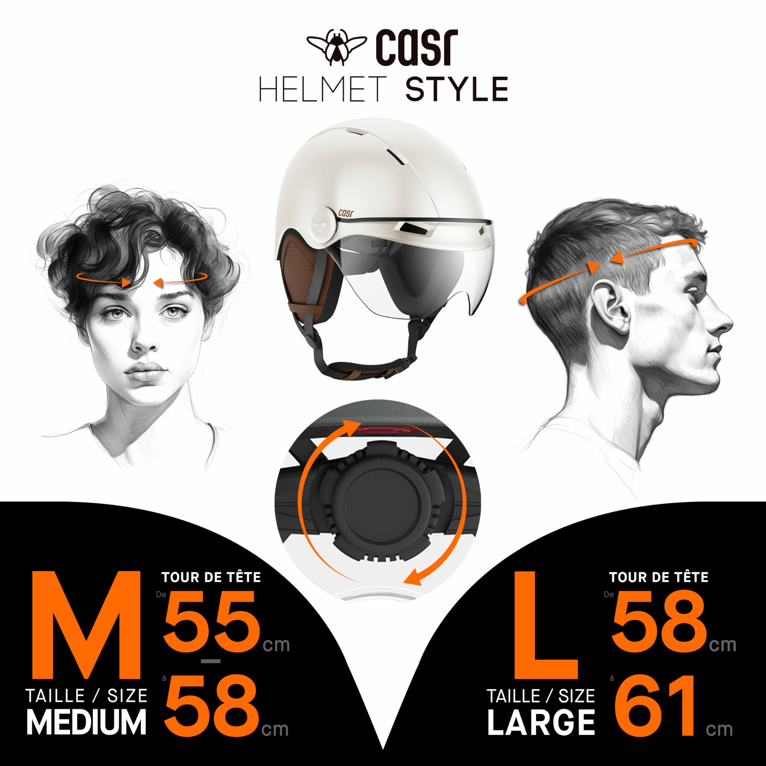 Casque vélo Casr Casque avec Visière Lifestyle Vélo & Trottinette CASR Style Vert L